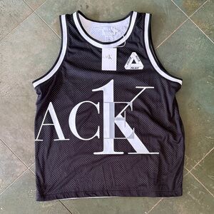 PALACE x Calvin Klein Reversible Mesh Basketball Jersey Tank - Black and White